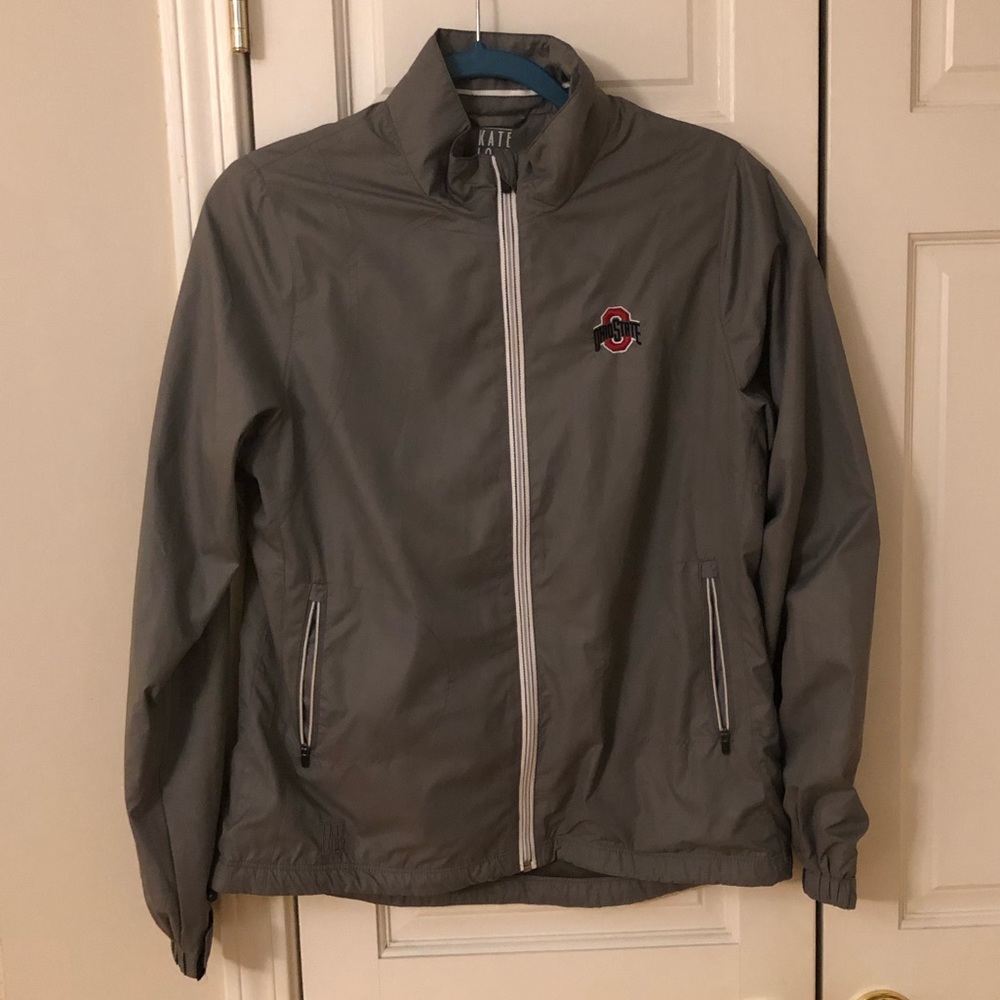 Kate Lord Medium Ohio State Windbreaker - Gray